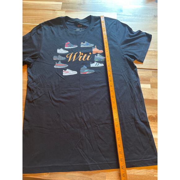Witi black sneaker 100%‎ combed ring spun cotton Tshirt large - Picture 3 of 5